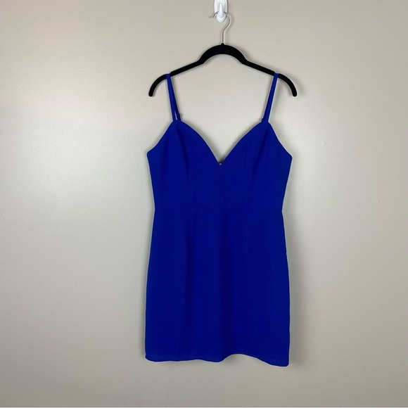 NBD x Naven Twins Not Your Babe Dress cobalt blue size large new nwt - Picture 2 of 10